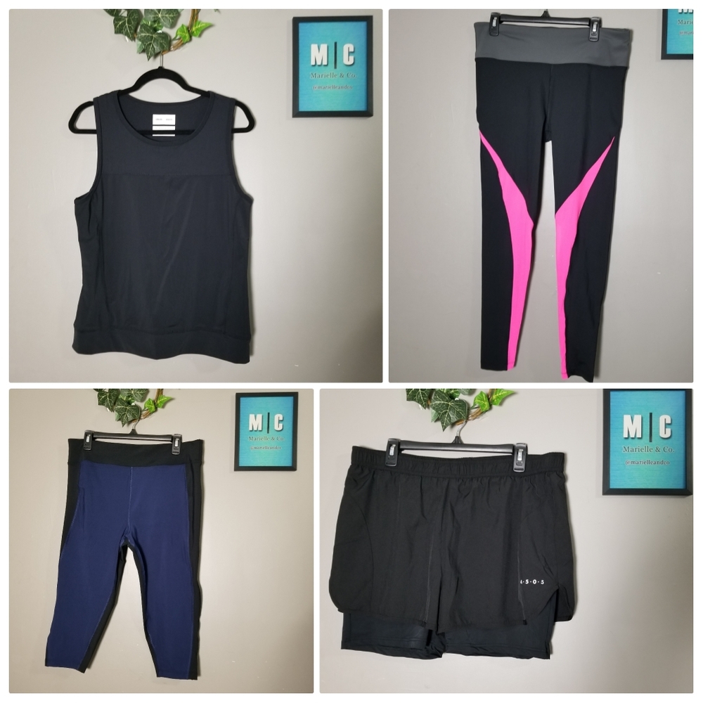 NEW ASOS Athletic Wear Workout Top Leggings Shorts